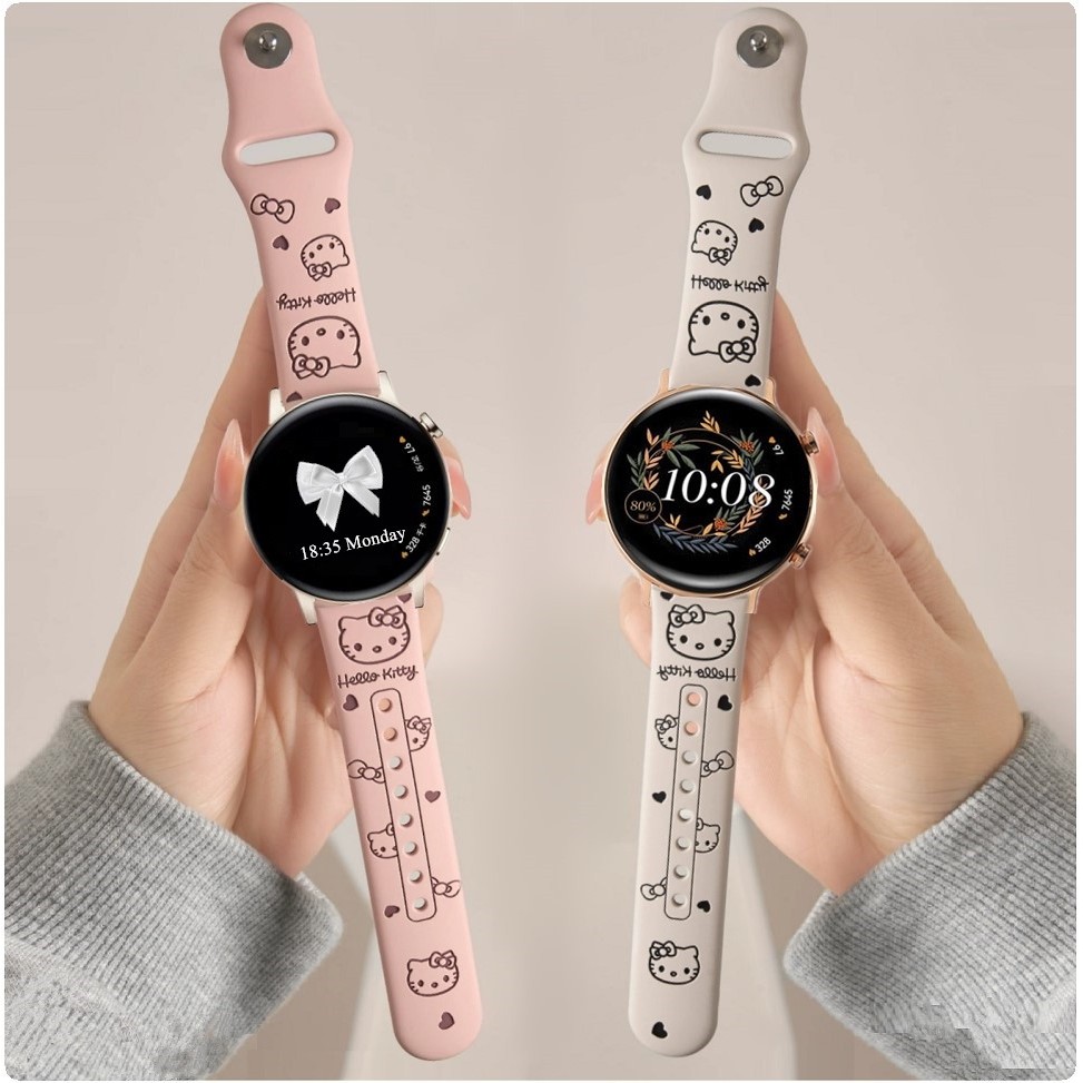 18mm 20mm 22mm 3D Carved สาย Huawei Watch GT 7 Strap Huawei watch GT 6 สาย Huawei watch GT 5 Strap ส