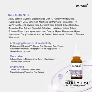 Dr.PONG Timeless Bakuchiol anti-aging serum ชะลอวัย ลดเลือนริ้วรอย
