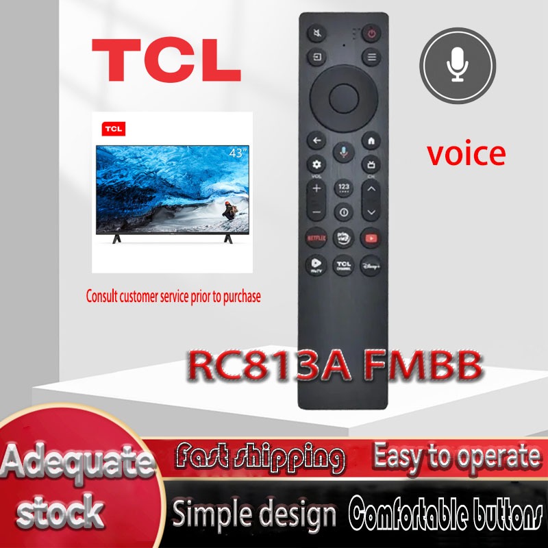 สําหรับรีโมทคอนโทรล RC813A FMB1 RC813A FMBB สําหรับ TCL 55/65/75 C755 P71K P81K P61K S51K C61K