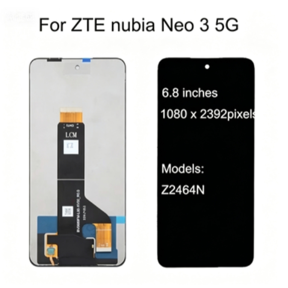 สําหรับ ZTE nubia Neo 3 5G Z2464N จอแสดงผล LCD หน้าจอสัมผัสเปลี่ยน