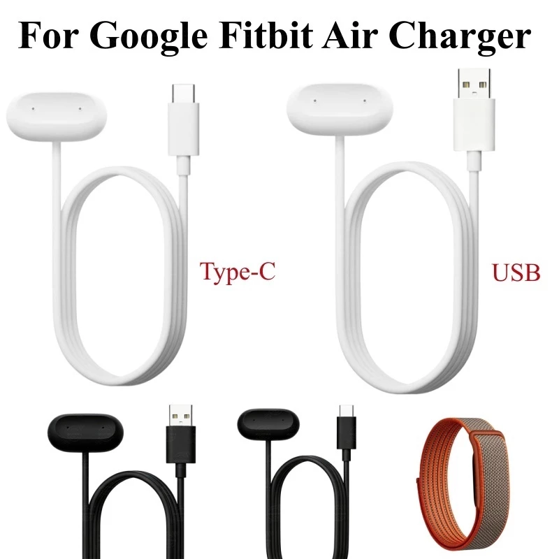 สําหรับ Google Fitbit Air Charger สายรัดข้อมือแม่เหล็กสามารถรองรับสายชาร์จ USB Type-C สําหรับ Google Fitbit Air CHARGING