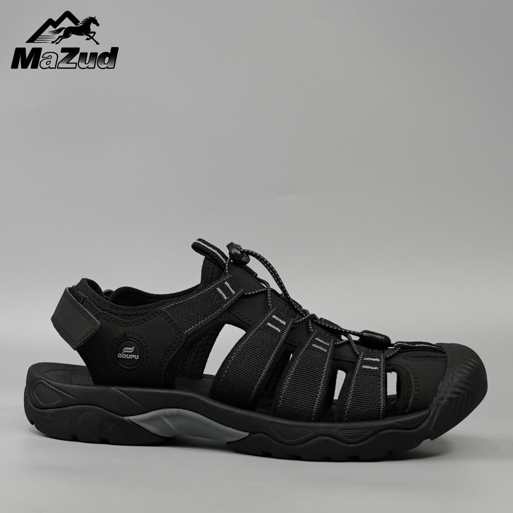 MaZud Mens Womens Toe-Covered Sandals 36-45 ขนาดจํานวนเดินป่าต้นน้ํา Beach Universal