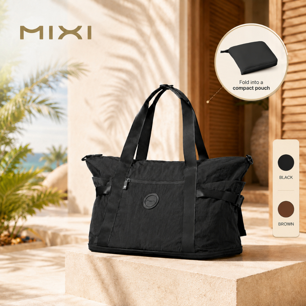 MIXI กระเป๋าเดินทางปรับขยาย 28-39L กันน้ำ น้ำหนักเบา ใส่รองเท้า/โน๊ตบุ๊ค เดินทาง/ฟิตเนส KM3022