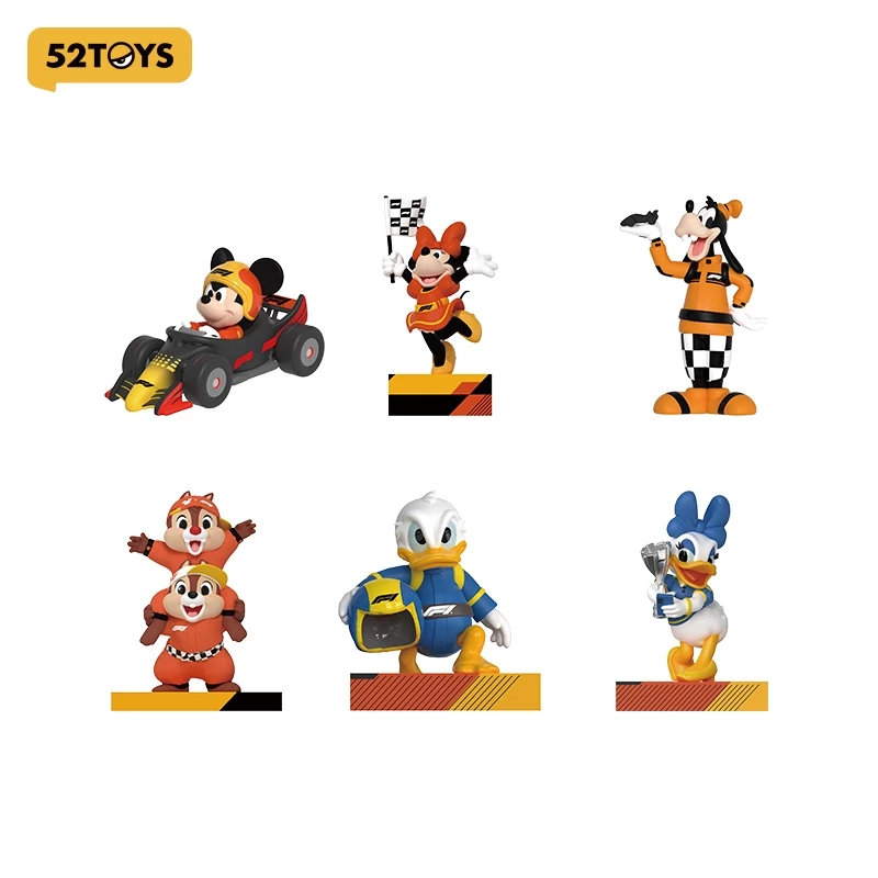 52TOYS Disney Mickey & Friends x F1® Race Day Series Blind Box Figure Toy（Whole Set）