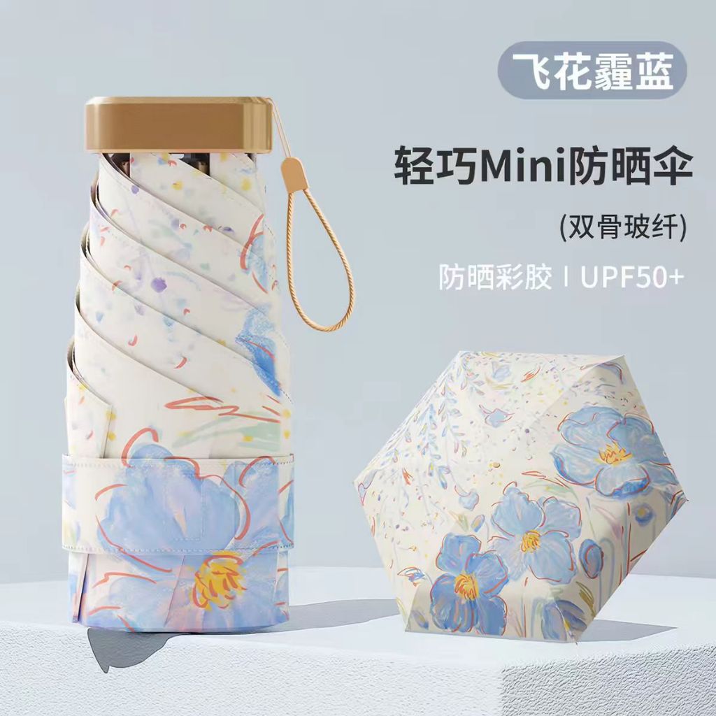 แคปซูลขนาดเล็กแบบมินิ ร่มพับพร้อมครีมกันแดด UV ลดราคา 20% รูปที่ 6