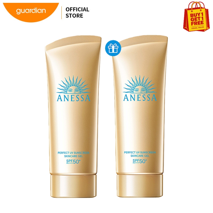 [ ซื้อ 1 แถม 1 ]Anessa UV Sunscreen Gel SPF50+ PA++++ อเนสซ่า กันแดดสูตรเจลครีมชุ่มชื้น 90g (Perfect UV/Brightening UV)