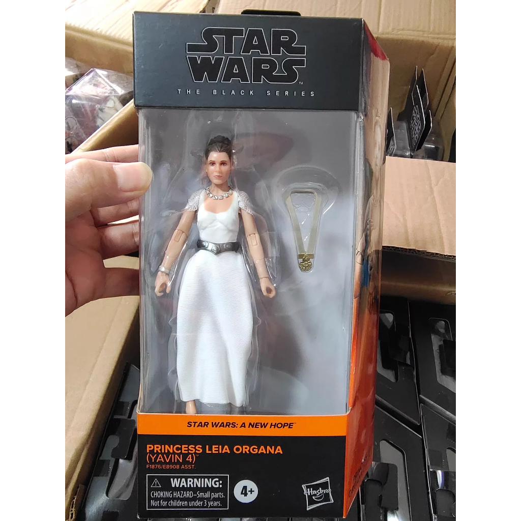 Hasbro Star Wars Black Label Princess Leia (Yavin 4) แอ็คชั่นฟิกเกอร์ขนาด 6 นิ้ว