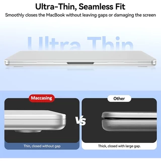 Ultra บางสำหรับ MacBook Neo A18Pro 2026 Air/Pro 13 14 15 16 ใน M5 M4 M3 M2 M1 2025-2020 Matte Anti-ลายนิ้วมือ