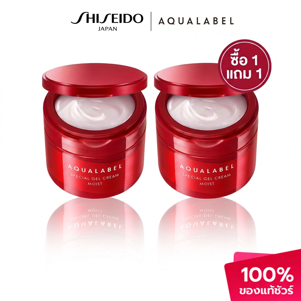 ⭐(ซื้อ 1 แถม 1)⭐AQUALABEL Special Gel Cream Ex Moist AQUALABEL Special Gel Cream Ex Moist (90g) [โดย