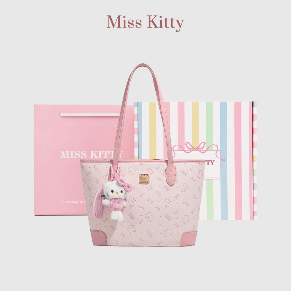 กระเป๋าสะพาย MISS KITTY กระเป๋าสะพายข้างผู้หญิง กระเป๋าสีชมพูน่ารักๆ คิตตี้ สะพายไหล่