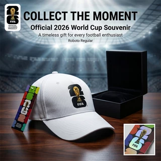 [FIFA หมวกฟุตบอลโลกที่ได้รับอนุญาตของแท้ของFIFA 2026 หมวกยืดหยุ่นโครงสร้างกิจกรรม