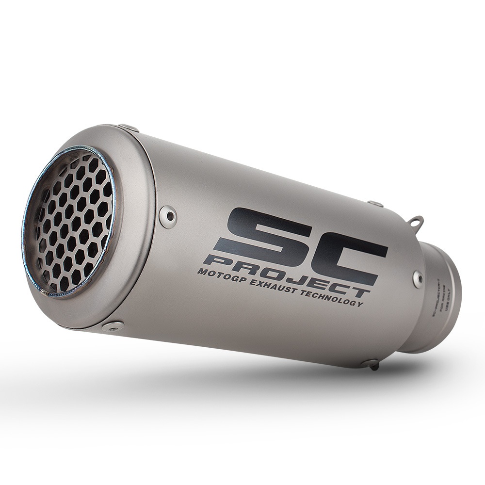 SC PROJECT CR-T ไทเทเนียม universal 51 มม.60 มม.ท่อไอเสียสําหรับ R3 R6 NINJA400 z650 r15 mt09 mt07 z