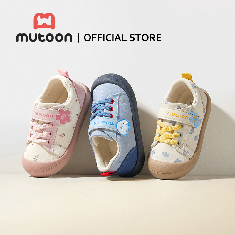 【Mutoon】คอลเลกชันใหม่ฤดูใบไม้ร่วง รองเท้าผ้าใบอนุบาลหัดเดิน สำหรับเด็กชายและเด็กหญิง