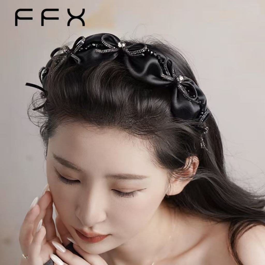 FFX FFX [Swan Lakeside] พรีเมี่ยมแฮนด์เมด Super Flashing High Skull] ที่คาดผมหวีฟัน