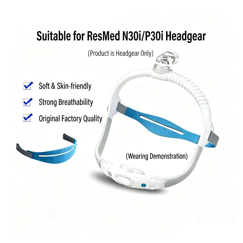 สายรัดหมวกทดแทนสําหรับ Resmed Air Fit N30i/P30i CPAP หน้ากากจมูกเปลี่ยนชิ้นส่วน