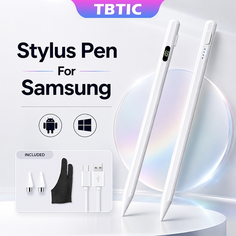 ปากกาสไตลัส สำหรับ Samsung Galaxy Tab A11/A11+ A9 A8 S9 S8 S7 FE S6 Lite Stylus Pen ดินสอวาดภาพ จดโน้ต ไม่ต้องต่อ Bluetooth Capacitive Universal