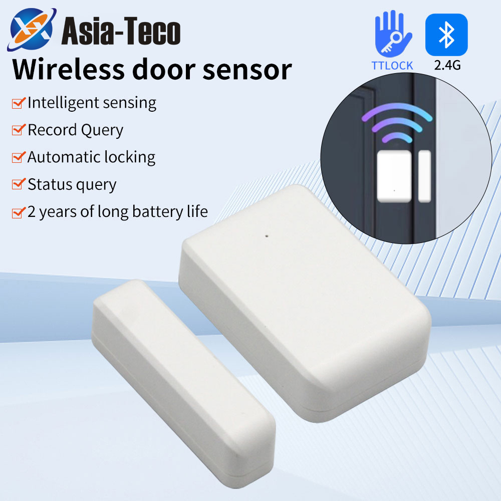 TTLOCK เซ็นเซอร์ประตูแม่เหล็กไร้สายการตรวจจับหน้าต่างโหมดการเข้ารหัสสําหรับ TTLOCK ล็อคระบบสัญญาณกัน