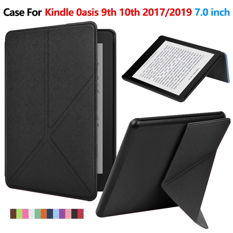 สําหรับ Kindle 0asis 2 3 9th 10th Gen 2017/2019 CN24W1 SBIN40 7.0 นิ้วสีสัน E-Book หนัง TPU นุ่ม Y-ร