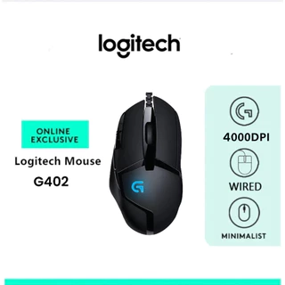 【Free Gift · While Stocks Last】Logitech G402 Hyperion Fury FPS Gaming Mouse 4,000 DPI ( เมาส์เกมมิ่ง สำหรับเกม FPS ปุ่มมาโคร 8 ปุ่ม )