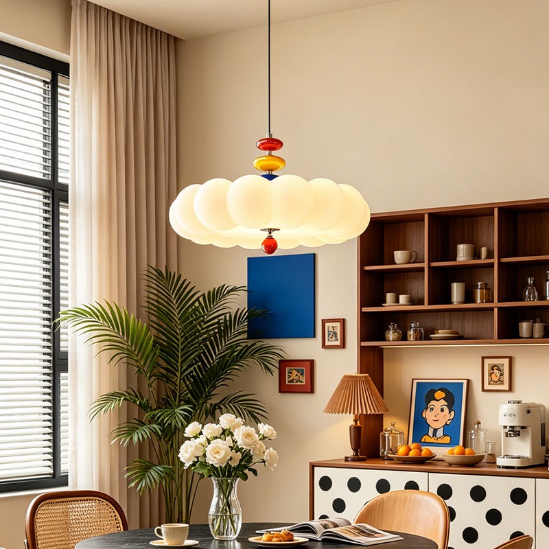 Aesthetic_Lamp Led โคมไฟห้อย แขวนเพดาน โคมไฟติดเพดาน ร้านอาหาร โคมไฟเพดาน