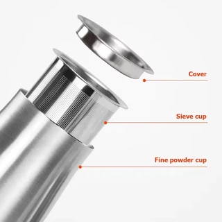 Bankside | ถ้วยสเตนเลสเก็บผงกาแฟ กรองผงกาแฟที่ไม่เท่ากันออก ร่อนผงกาแฟ Stainless Steel Sifter Sieving Device