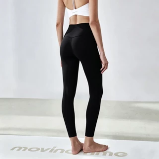 เอวสูง Shark pants กางเกงออกกำลังกายผู้หญิง กางเกงเลกกิ้ง รุ่นไม่มีตะเข็บกลางเป้า กางเกงโยคะขายาว