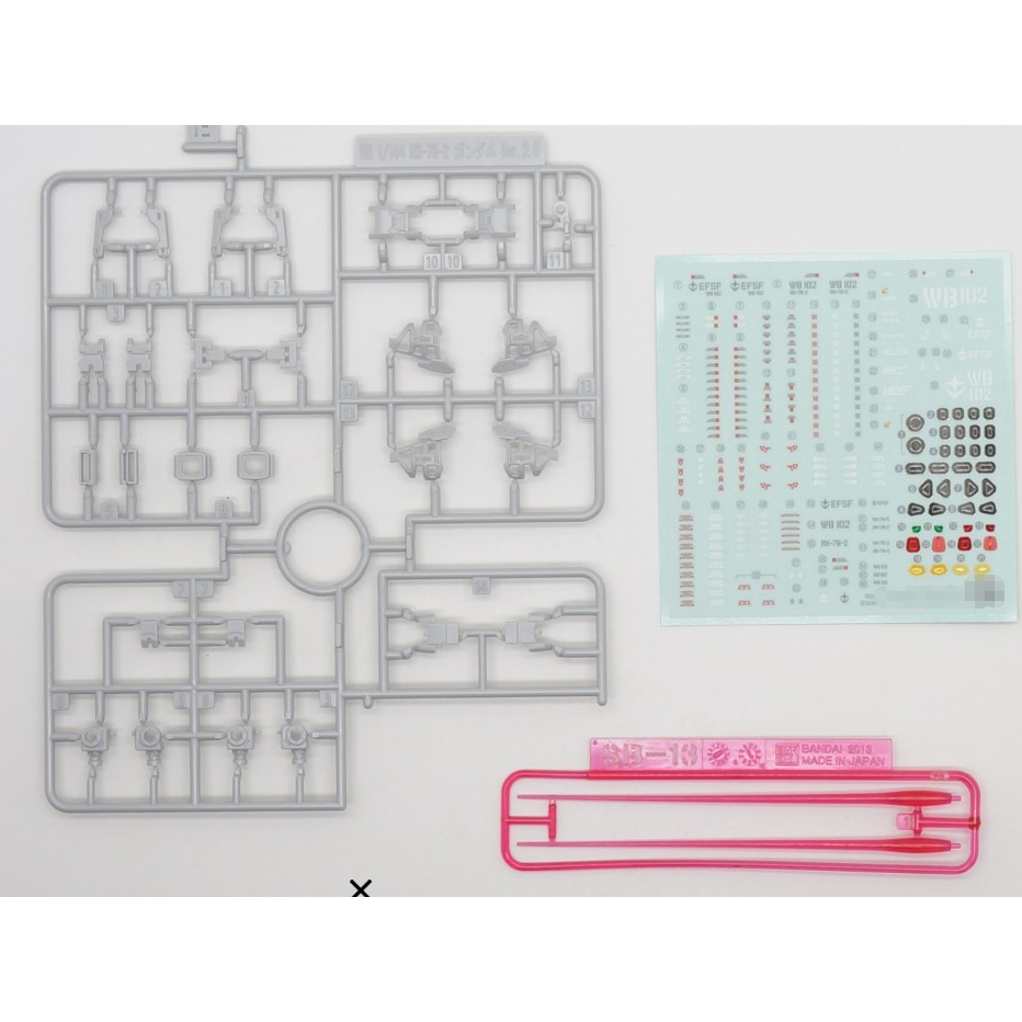 CB RG 20 RX-78-2 Ver 2.0 อะไหล่เขียง