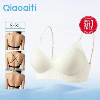 Qiaoaiti บรา บราไร้โครง บราเจลลี่ ดันทรง เสื้อใน ไร้รอยต่อ ใส่ได้หลายแบบ ใส่ไขว้หลัง คล้องคอ สวมใส่สบาย