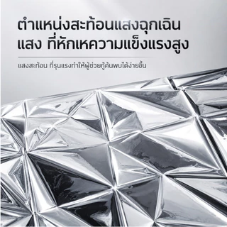 BASEOUT ผ้าห่มกันหนาวสำหรับตั้งแคมป์กลางแจ้ง กันความชื้น กันน้ำค้างแข็ง พกพาสะดวก เหมาะสำหรับการปีนเขาและสถานการณ์ฉุกเฉินในป่า