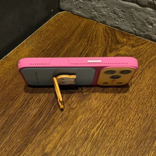 เคสโทรศัพท์ขาตั้งลายการ์ตูนบล็อกสีใหม่พร้อมข้อความแบบกําหนดเองสําหรับเคสไอโฟน17 Pro Max, 16 Pro Max, 14, และ 15 Pro Max