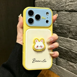 เคสโทรศัพท์ขาตั้งลายการ์ตูนบล็อกสีใหม่พร้อมข้อความแบบกําหนดเองสําหรับเคสไอโฟน17 Pro Max, 16 Pro Max, 14, และ 15 Pro Max
