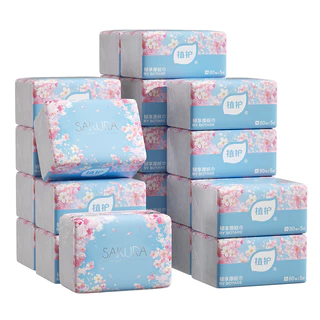ทิชชู่ BOTARE SAKURA 5ชั้น | 400 แผ่น/แพ็ค (16 แพ็ค/กล่อง) | ไม่แพ้ง่าย หนาพิเศษ ไม่เป็นขุย