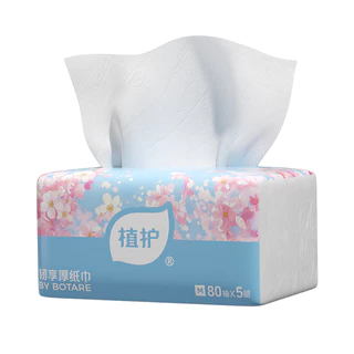 ทิชชู่ BOTARE SAKURA 5ชั้น | 400 แผ่น/แพ็ค (16 แพ็ค/กล่อง) | ไม่แพ้ง่าย หนาพิเศษ ไม่เป็นขุย
