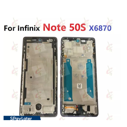 กรอบหน้า LCD สําหรับ infinix Note 50S 5G Body Bezel Plate X6870