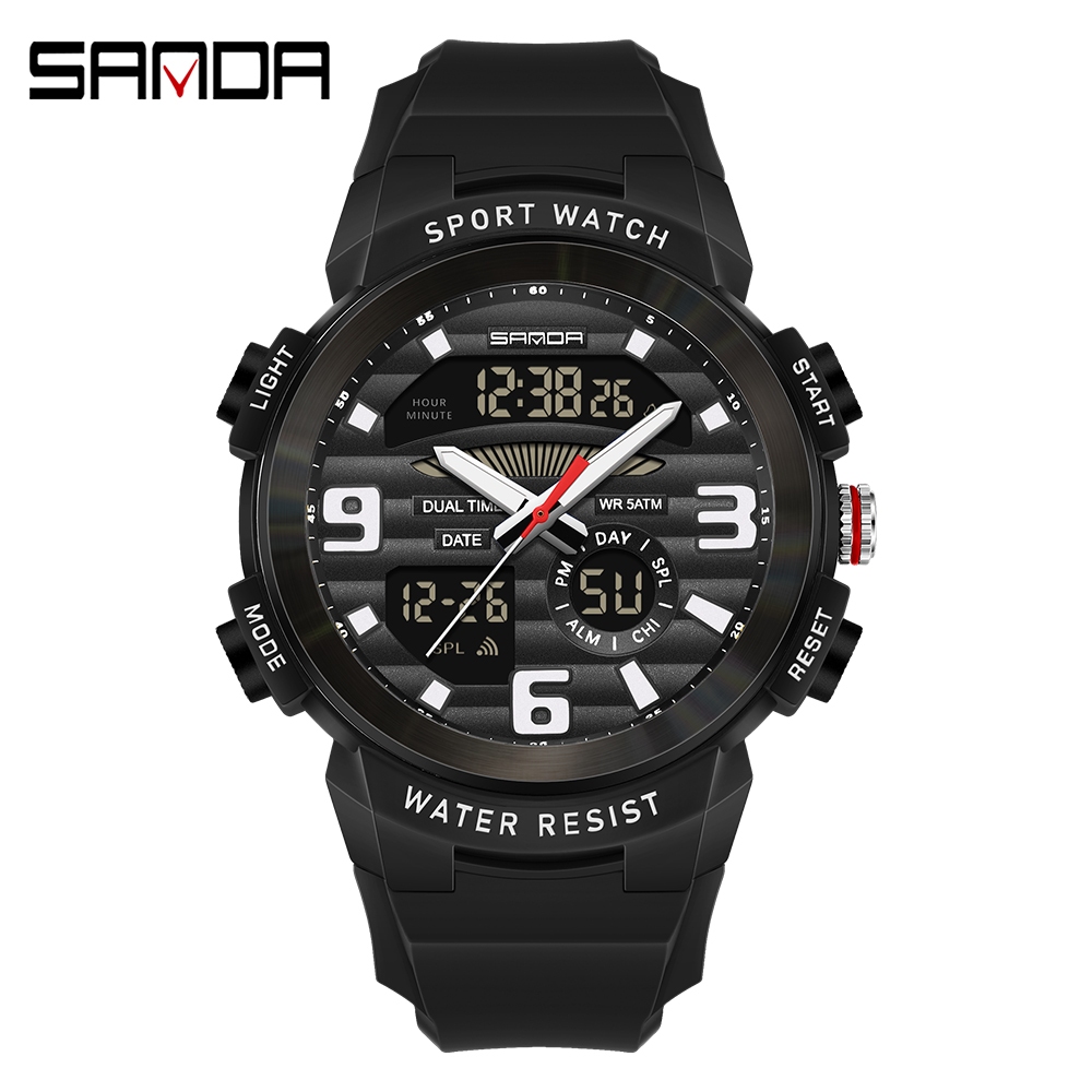 sanda 3399 นาฬิกาข้อมือดิจิทัล