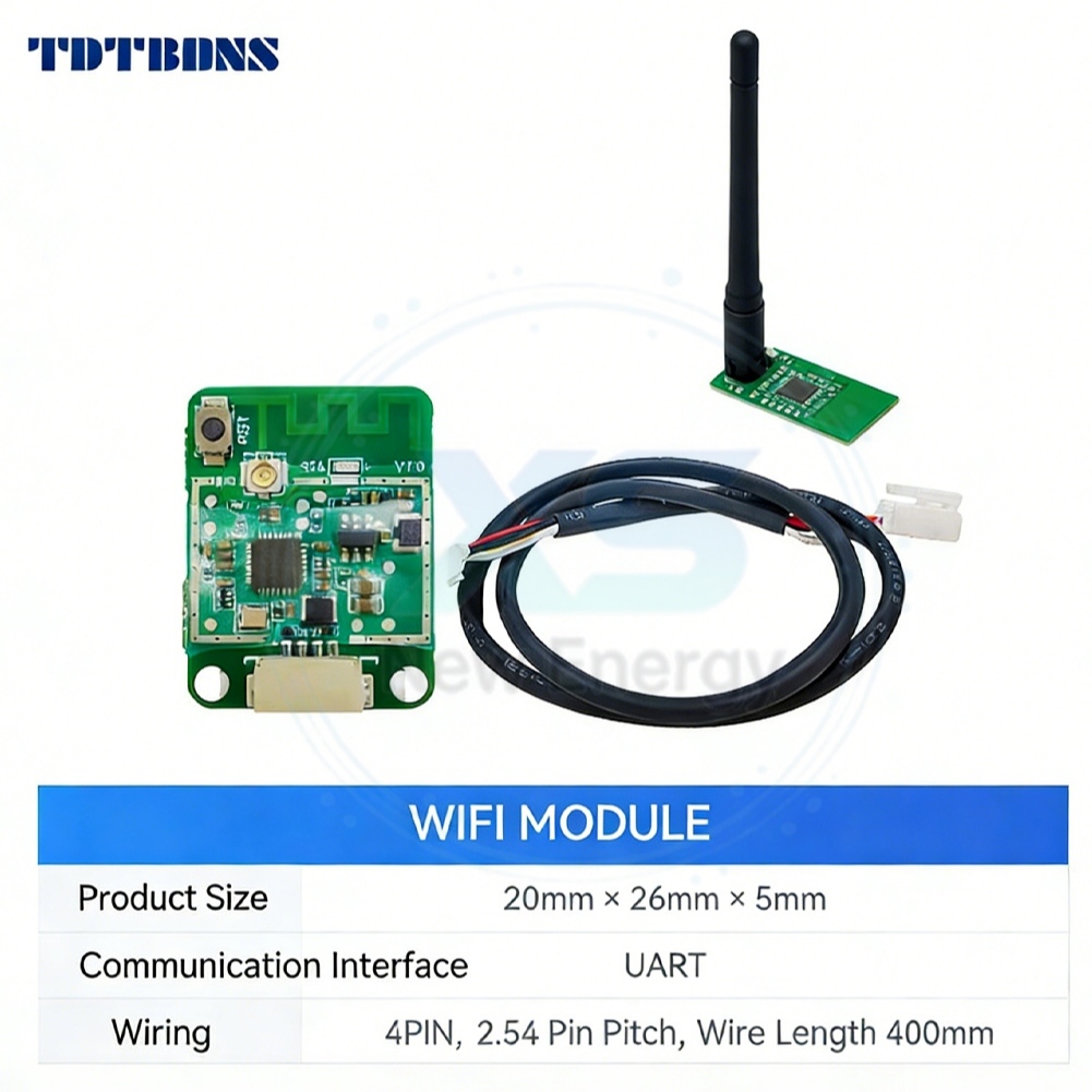 โมดูล WIFI TDT BMS สำหรับบอร์ดปกป้องแบตเตอรี่ TDT ทุกรุ่น ตรวจสอบสถานะแบตเตอรี่ระยะไกลผ่านแอปมือถือ อุปกรณ์เสริมระบบเก็บพลังงานโซลาร์ DIY