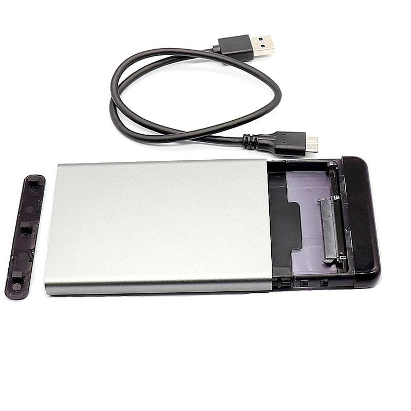 T44 USB3.0 HDD Enclosure สําหรับ 2.5 นิ้ว SSD SATA Hard Drive กล่องหลายสี Moblie HDD กรณีสนับสนุน 6T