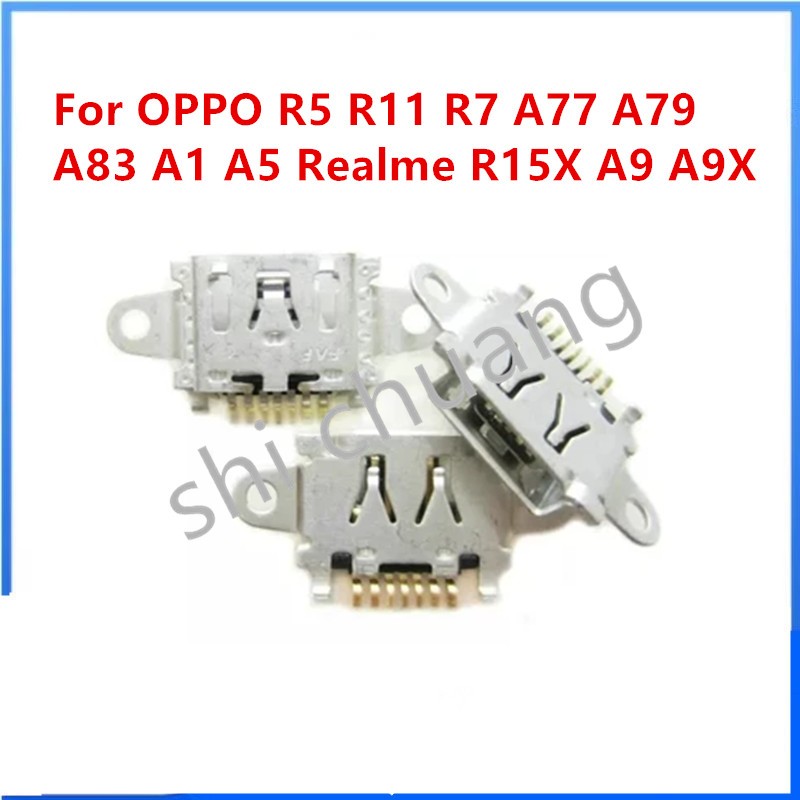ใหม่ Charger 7 Pin Micro Usb ชาร์จพอร์ตเชื่อมต่อซ็อกเก็ตสําหรับ OPPO R5 R11 R7 A77 A79 A83 A1 A5 A7 
