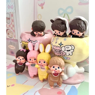 🔥Monchhichi 💗Sonny Angel Hippers Decorative Mini Figures Mystery Box - ฟิกเกอร์ยึดโทรศัพท์ Monchhichi ลิขสิทธิ์แท้ 100% (สุ่ม 1 กล่อง)