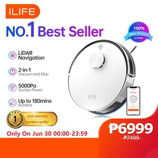 ILIFE A30 LDS Laser Navigation Smart Robot Vacuum Cleaner Mopping Robot 5000Pa Suction 3200mAh 180Min