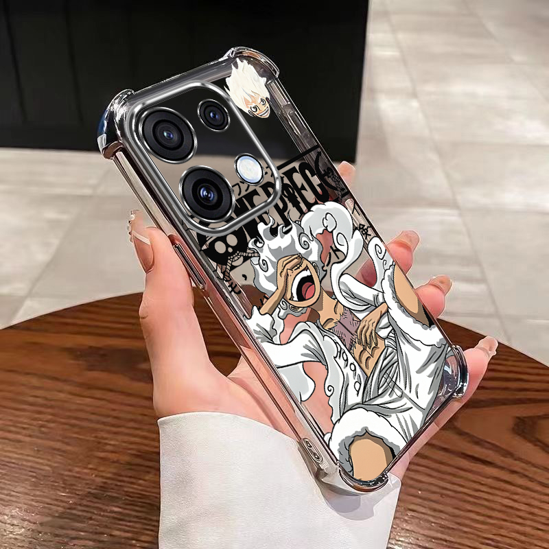 OPPO Reno 16 5G 16F Reno16 Pro 5G One Piece Luffy เคสซิลิโคนฝาครอบใสเคสป้องกันกล้อง