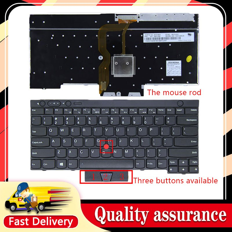เปลี่ยนแป้นพิมพ์แล็ปท็อปใหม่สําหรับ Lenovo IBM W530 T530 X230I L430 L530 T430 T430I T430S สีดําพร้อม
