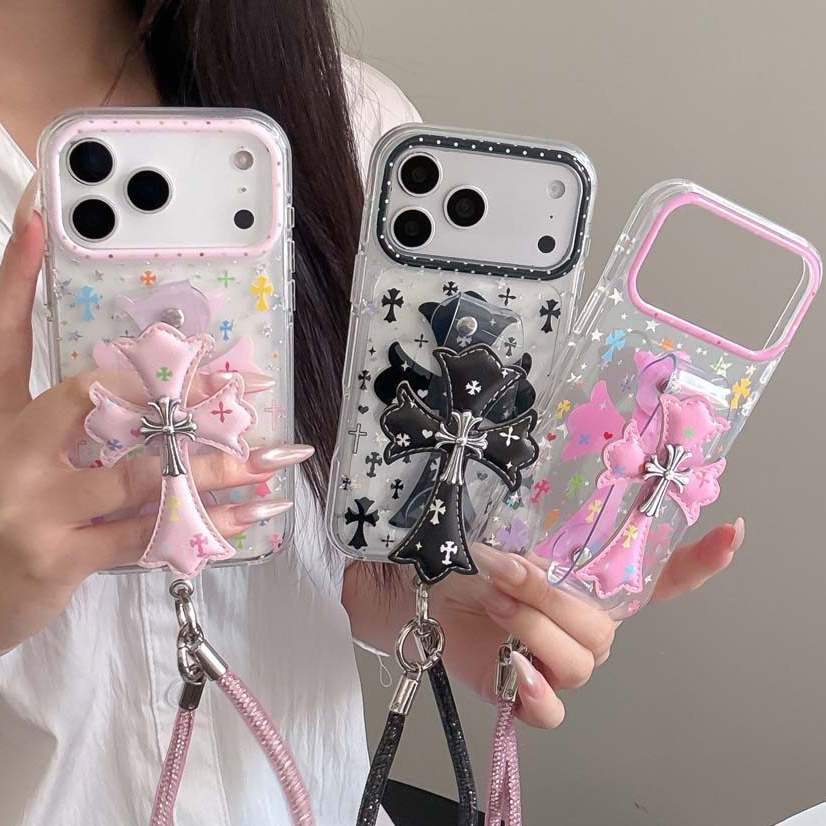 เคสโทรศัพท์แฟชั่นครอสเข้ากันได้สําหรับ iPhone 17ProMax 16ProMax 15ProMax