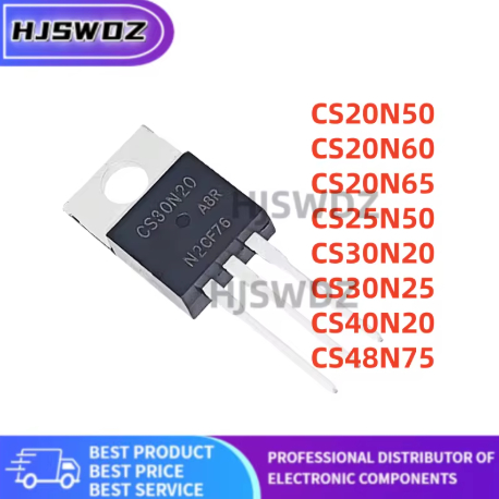 1-5PCS ยี่ห้อใหม่ CS20N60 CS20N65 CS30N20 CS25N50 CS40N20 CS30N25 CS48N75 CS20N50 TO-220 MOSFET Tube