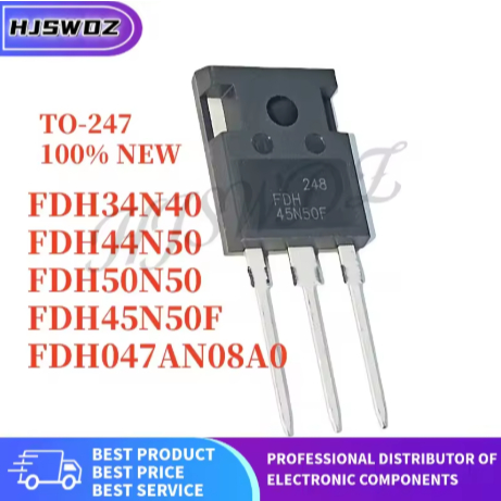 1-5PCS ยี่ห้อใหม่ FDH44N50 FDH45N50F FDH047AN08A0 FDH34N40 FDH50N50 TO-247 MOSFET ทรานซิสเตอร์อิเล็ก