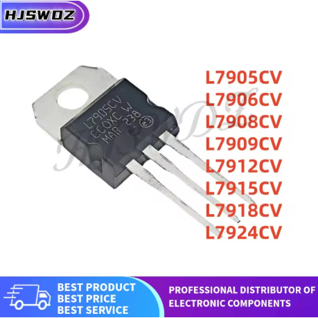 1-5PCS L7909CV L7905CV L7918CV L7915CV L7924CV L7908CV L7906CV L7912CV TO-220 Stabilized triode ในสต