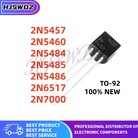 10PCS 2N5457 2N5460 2N54 2N5485 2N5486 2N7000 2N6517 TO-92 ทรานซิสเตอร์ผ่านรูคุณภาพดีที่สุด