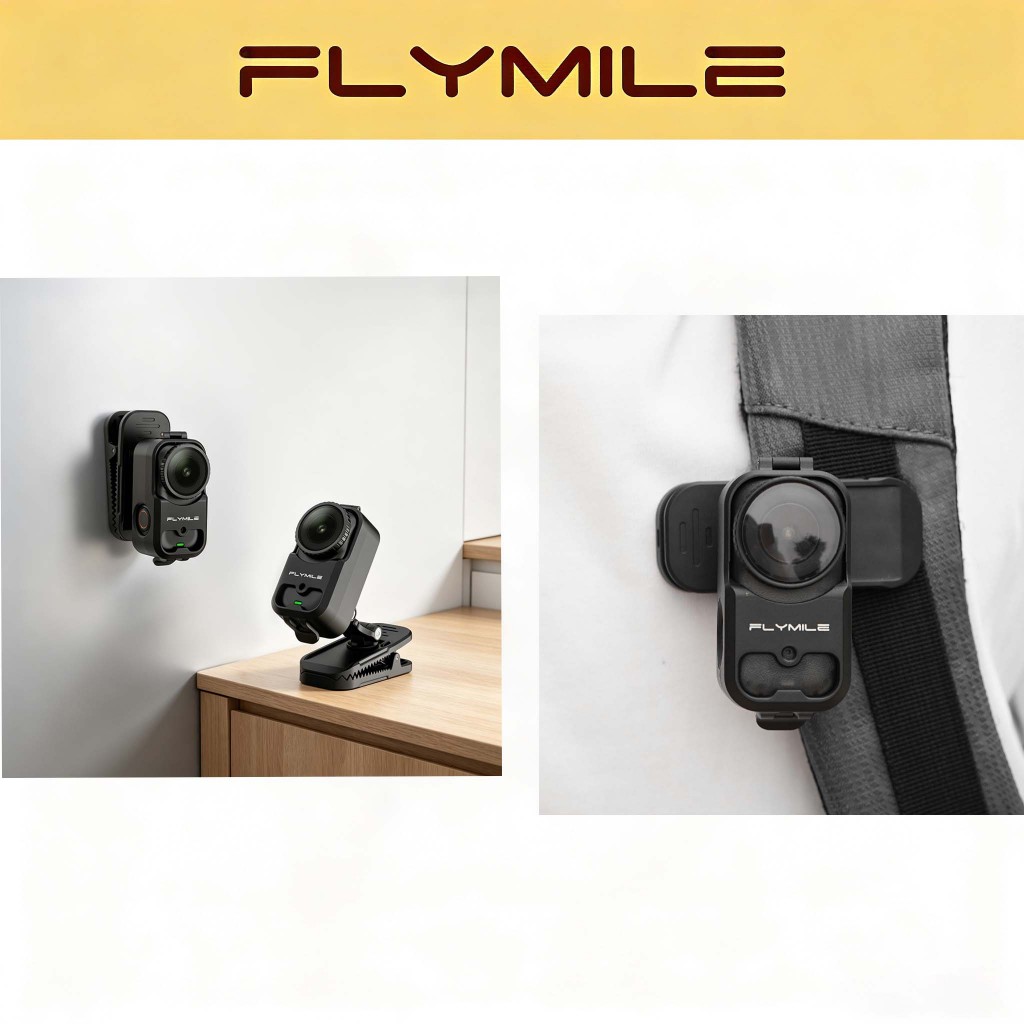 Flymile กระเป๋าเป้สะพายหลังแม่เหล็กสําหรับ DJI Osmo Nano อุปกรณ์เสริมปรับมุมแบบพกพาเหมาะกับกระเป๋าเป้สะพายหลังหมวกเหมาะสําหรับฟิตเนส Vlogging