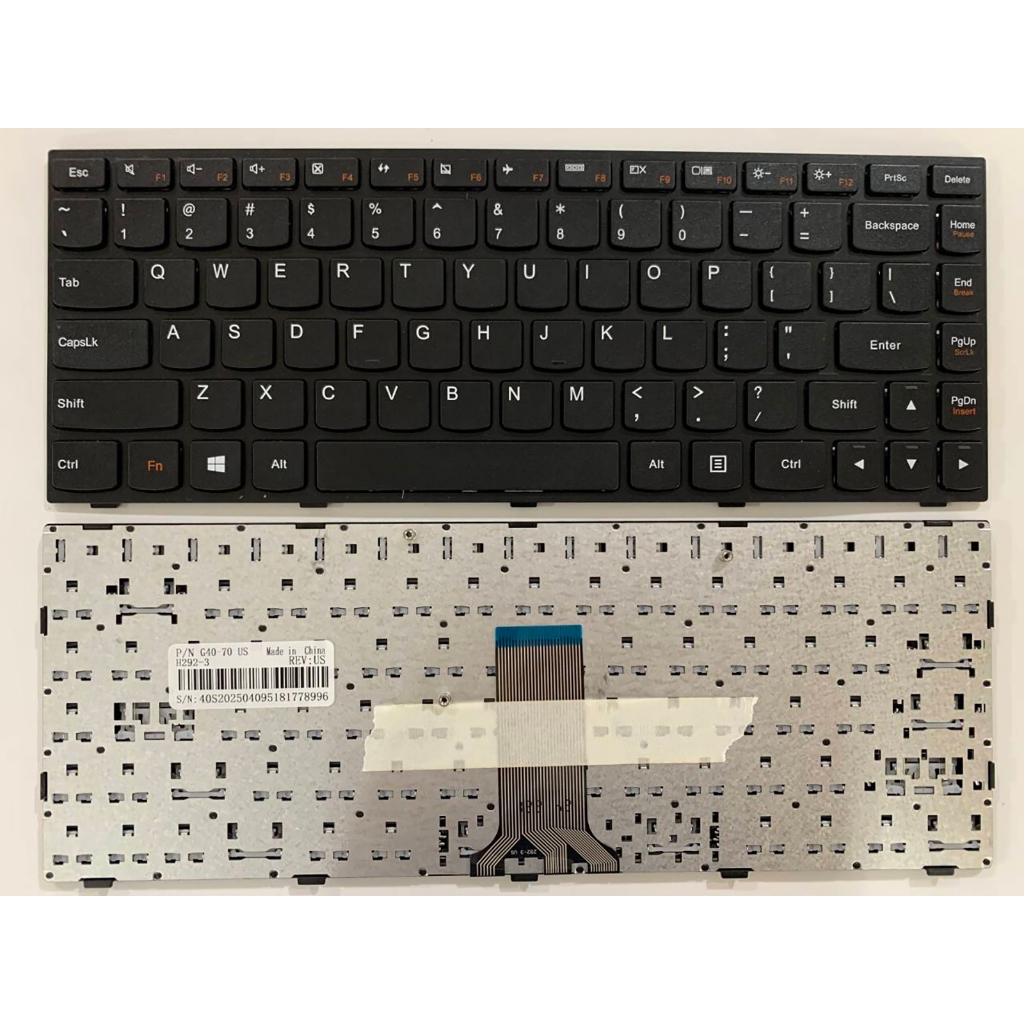 US แป้นพิมพ์แล็ปท็อปสําหรับ Lenovo ideapad G40 G40-30 G40-45 G40-70 G40-80US ไม่มี backlit สีดํา