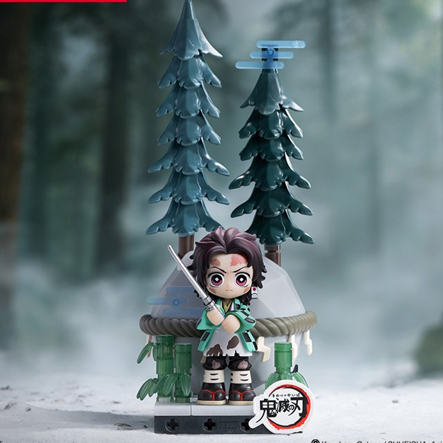 Demon Slayer Unwavering Resolve Arc Block Figures กล่องตาบอดของขวัญ Tanjiro Kamado